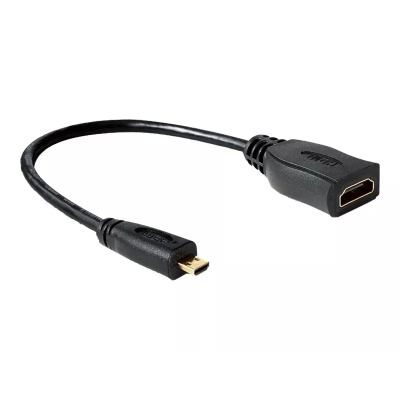 Kabel HDMI DeLOCK 65391 0.23m Typ A na Typ D Czarny
