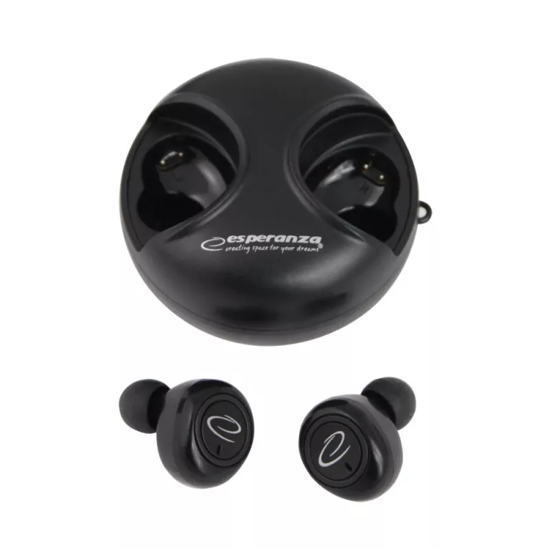 Słuchawki/zestaw słuchawkowy Esperanza EH228K Bezprzewodowe douszne Połączenia/Muzyka Micro-USB Bluetooth Czarny