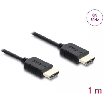 DELOCK koncentryczny kabel High Speed HDMI 8K 60 Hz 48 Gbps z oplotem, model 81681
