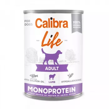 CALIBRA Life Adult Monoprotein Jagnięcina - mokra karma dla psów - 400g