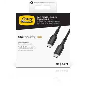 Otter Products OtterBox - Kabel USB - 24-pin USB-C (M) do 24-pin USB-C (M) - USB 2.0 - 3 A - 2,0 m - Czarny (78-81357)