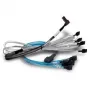 Kabel SAS BROADCOM 05-60005-00 — 1 m, x8 SFF-8654 do 2× U.2 SFF-8639
