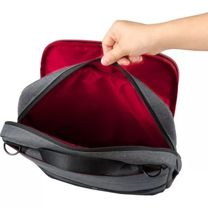 Plecak YENKEE YBB 1522GY — wielofunkcyjny plecak na laptopa 15,6 cala | Nylon, 12 l, Szary/Czerwony
