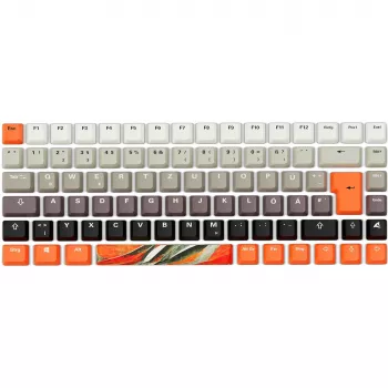 Mechaniczna klawiatura gamingowa Sharkoon SKILLER SGK50 S3 Design Bundle D6 — pomarańczowo-szara