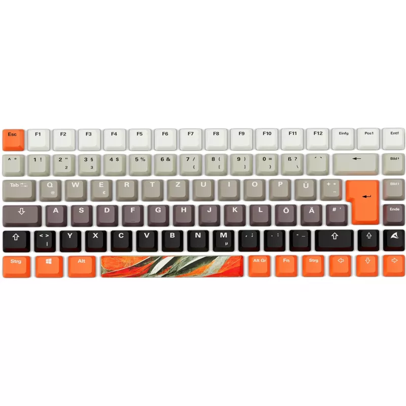 Mechaniczna klawiatura gamingowa Sharkoon SKILLER SGK50 S3 Design Bundle D6 — pomarańczowo-szara
