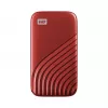 WD My Passport SSD WDBAGF0010BRD - SSD - verschlüsselt - 1TB - extern (tragbar) - USB 3,2 Gen 2 (USB-C Steckverbinder) - 256-Bit-AES - Rot (WDBAGF0010