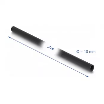 Osłona izolacyjna DeLOCK PVC 3 m x 10 mm Czarna - Materiał PVC - -40 do 105 °C