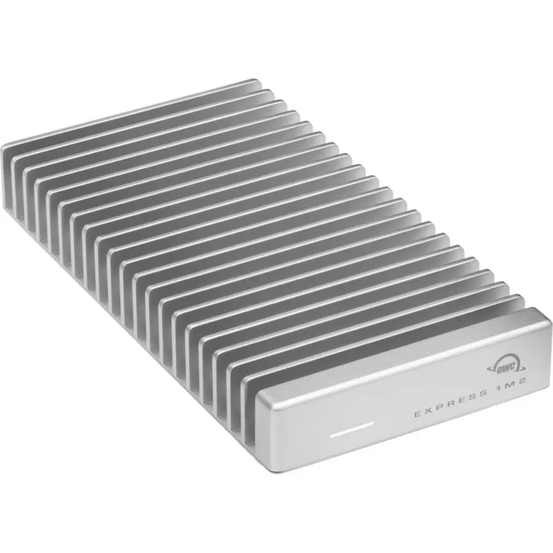 Other World Computing OWC Express 1M2 - Speichergehäuse - M.2 NVMe Card - USB4 - Silber (OWCUS4EXP1M2)