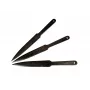 Noże do rzucania KAL22 zestaw 3 szt., stal stopowa, długość 275 mm, ostrze 165 mm, 240 g, czarne