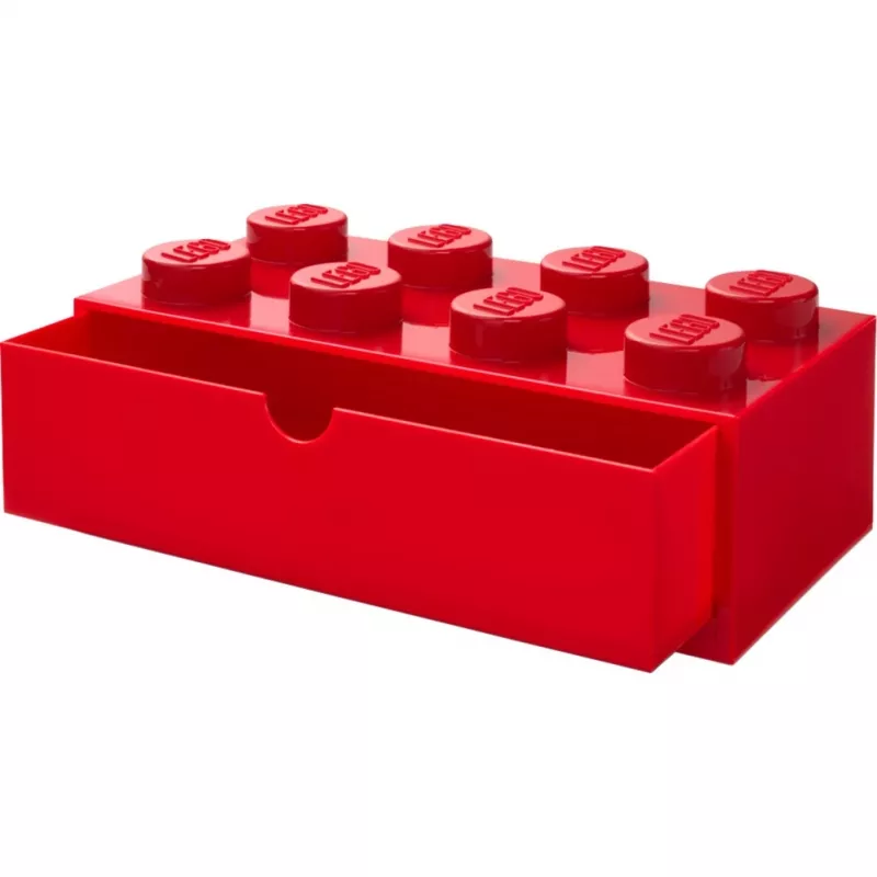 Szuflada biurkowa LEGO 8, marka LEGO, czerwona