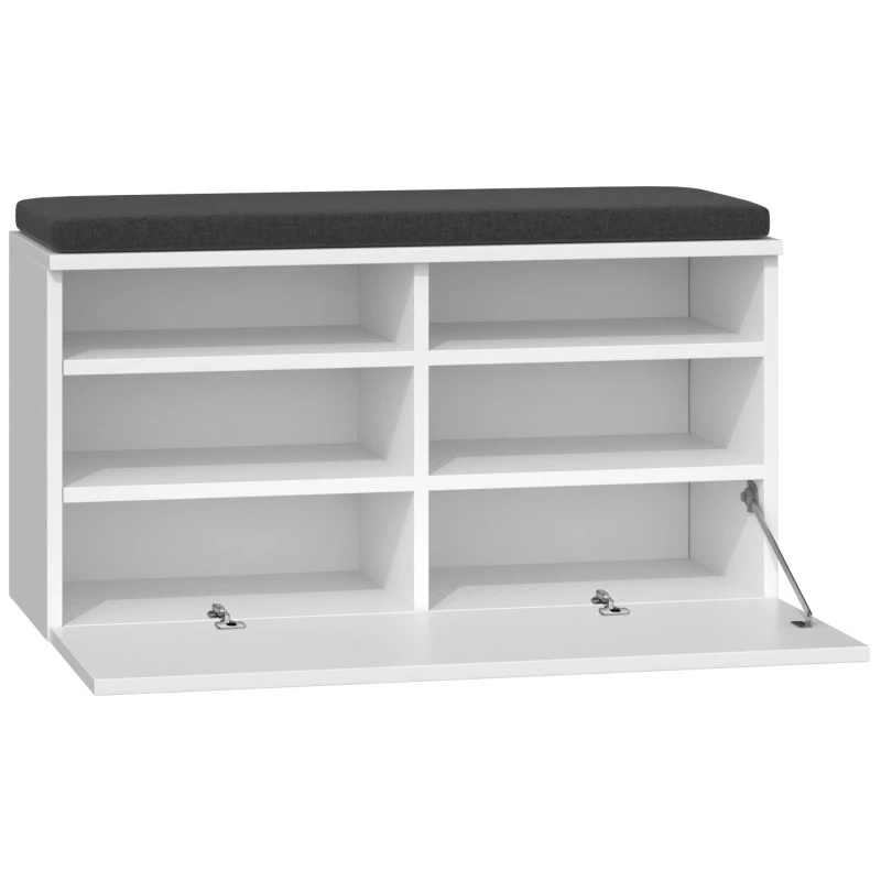 Shoe organizer cabinet top e shop RIVA SZAFKA BIEL — zamknięta, biały, płyta wiórowa, 850×460 mm