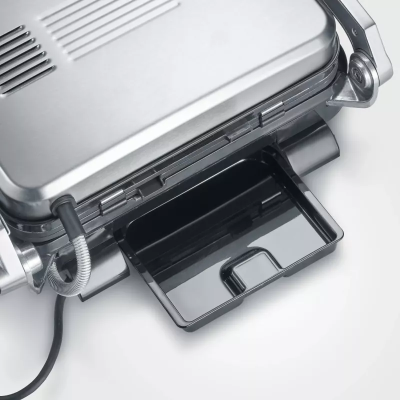 Grill kontaktowy SEVINI Pro, KG 2395 (srebrny/czarny, 1800 W)