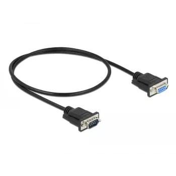 Kabel szeregowy DeLOCK 86613 Czarny 0,5 m RS-232