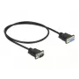 Kabel szeregowy DeLOCK 86613 Czarny 0,5 m RS-232