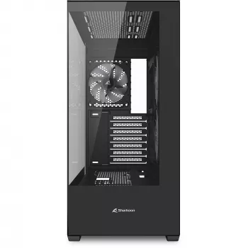 Obudowa PC Sharkoon SK6 ARGB Tower ATX Czarna — midi tower ATX, oświetlenie ARGB, panel boczny z hartowanego szkła