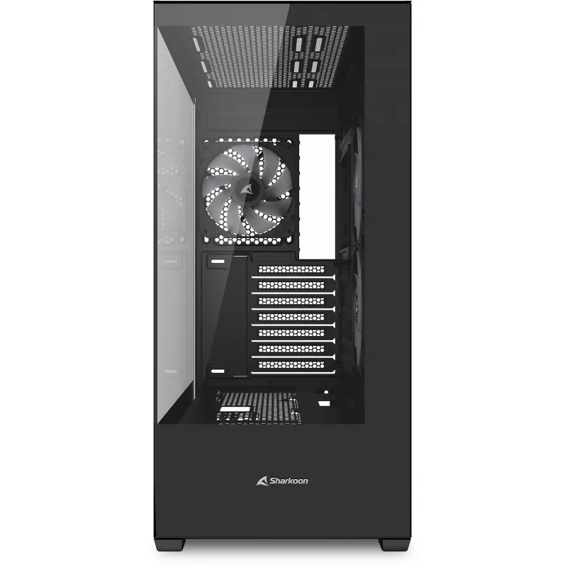 Obudowa PC Sharkoon SK6 ARGB Tower ATX Czarna — midi tower ATX, oświetlenie ARGB, panel boczny z hartowanego szkła