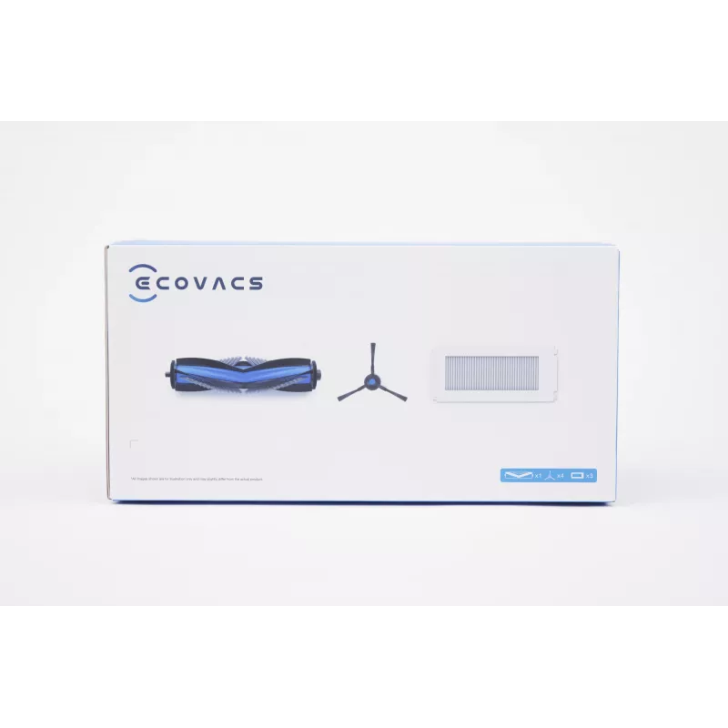 Zestaw wymiennych szczotek i filtrów do Ecovacs N30 PRO Omni — standardowy zestaw serwisowy ze szczotkami bocznymi/główną i filtrami powietrza