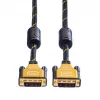 Kabel monitorowy DVI ROLINE GOLD 5m Model 11.04.5514