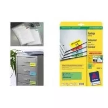 Samoprzylepne etykiety Avery L6034-20 czerwone