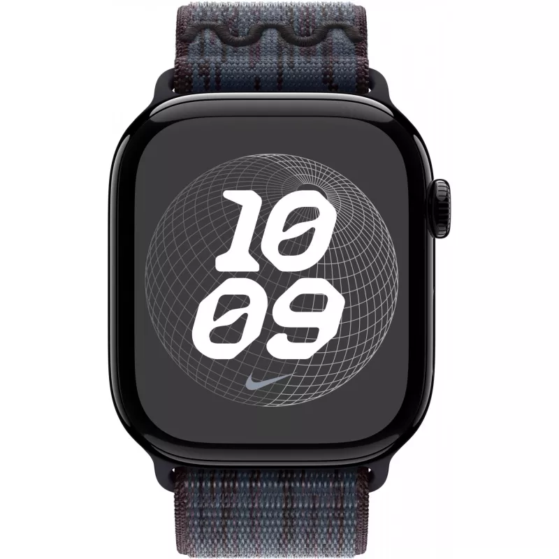Pasek Apple 46mm Czarno-Niebieski Nike Sport Loop Smartwatch