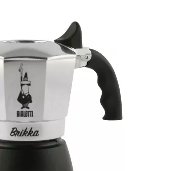 Moka pot Bialetti Brikka 0.17 L — ekspres do kawy na kuchenkę, 4 filiżanki, aluminium, nieindukcyjny