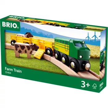 Pociąg Ravensburger BRIO Farm Train 33404 — Motyw wsi, wielokolorowy, dla wieku 0,3–99