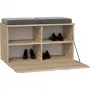 Zamknięta szafka na buty Top e Shop OPAL SZAFKA SONOMA — dąb, 850×450 mm, płyta wiórowa, rama 16 mm