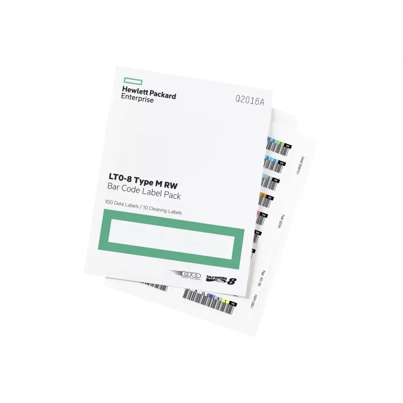 Hewlett Packard Enterprise HPE LTO-8 Ultrium RW Bar Code Label Pack - Strichcodeetiketten (Q2015A)