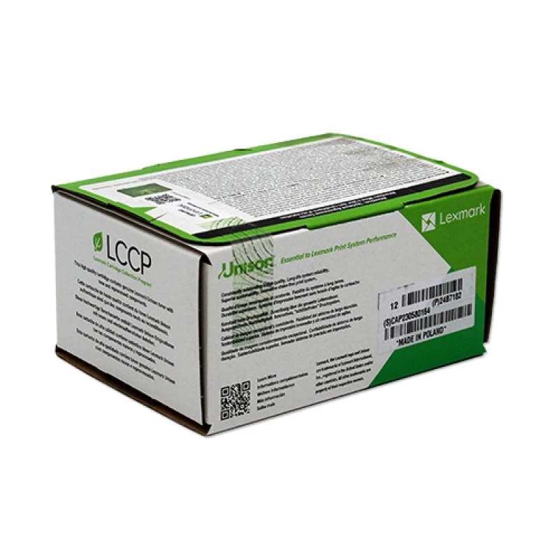Lexmark - niebieskozielony (cyjan) - oryginalny - pojemnik z tonerem