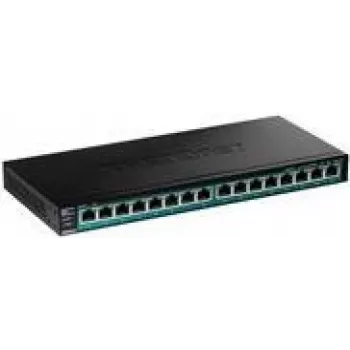 TRENDnet TPE TG161H - przełącznik - 16 x 10/100/1000 (PoE+) - do montażu w szafie rack - PoE+ (120 W)