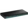 TRENDnet TPE TG161H - przełącznik - 16 x 10/100/1000 (PoE+) - do montażu w szafie rack - PoE+ (120 W)