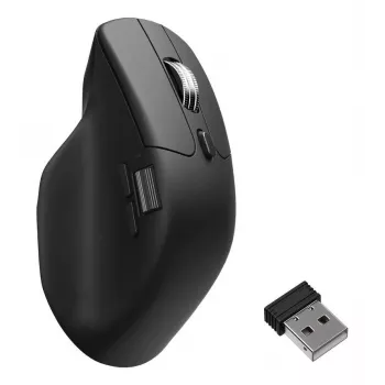 Mysz Keychron M6 Praworęczna Uniwersalna — Optyczna, RF Wireless + Bluetooth + USB-C, 30000 DPI, Czarna