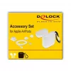 Zestaw akcesoriów DeLOCK do Apple AirPods, biały