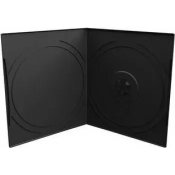 MEDIARANGE BOX10 - etui na DVD - 1 płyta - czarne - plastikowe - 120 mm - 125 mm