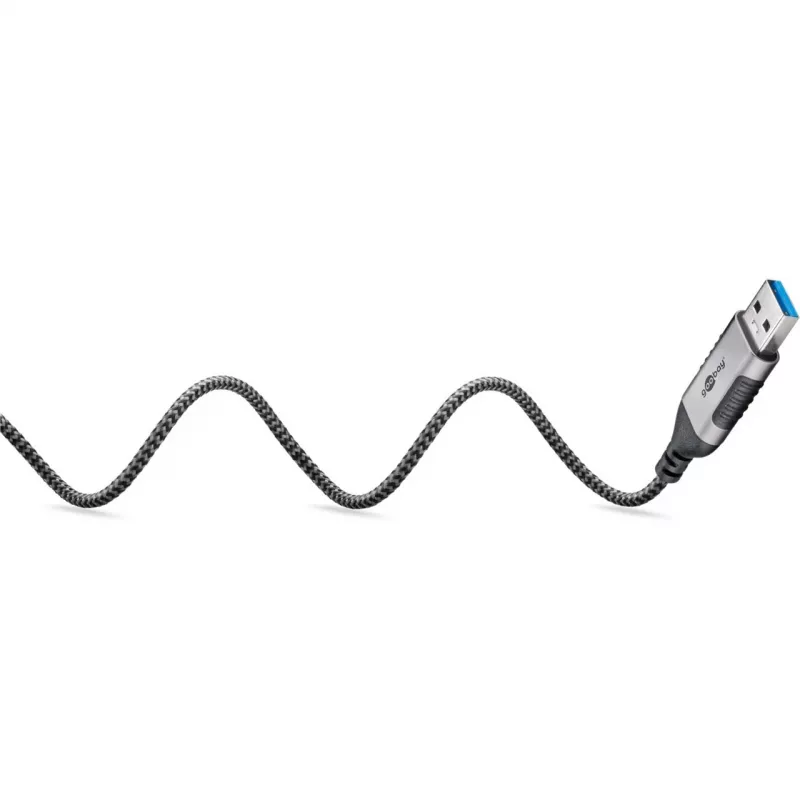 Kabel Ethernet Goobay USB-A 3.0 do RJ45 cienki 2 m — łączy router, modem lub (74395)