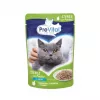 Mokra karma dla kota PREVITAL Cat Food Mix 4 smaki — kurczak, cielęcina, łosoś, drób, 96 x 100 g saszetek (9,6 kg, dorosły)