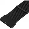 SilverStone PP07E - kabel przedłużający zasilania - ATX, 24-pin (W) do ATX, 24-pin (M) - 30 cm - czarny