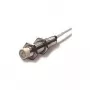 Czujnik fotoelektryczny Datalogic BASIC M12 — szara obudowa, mosiężny korpus, 0,5 kHz, 0,2 A, głębokość 48,4 mm