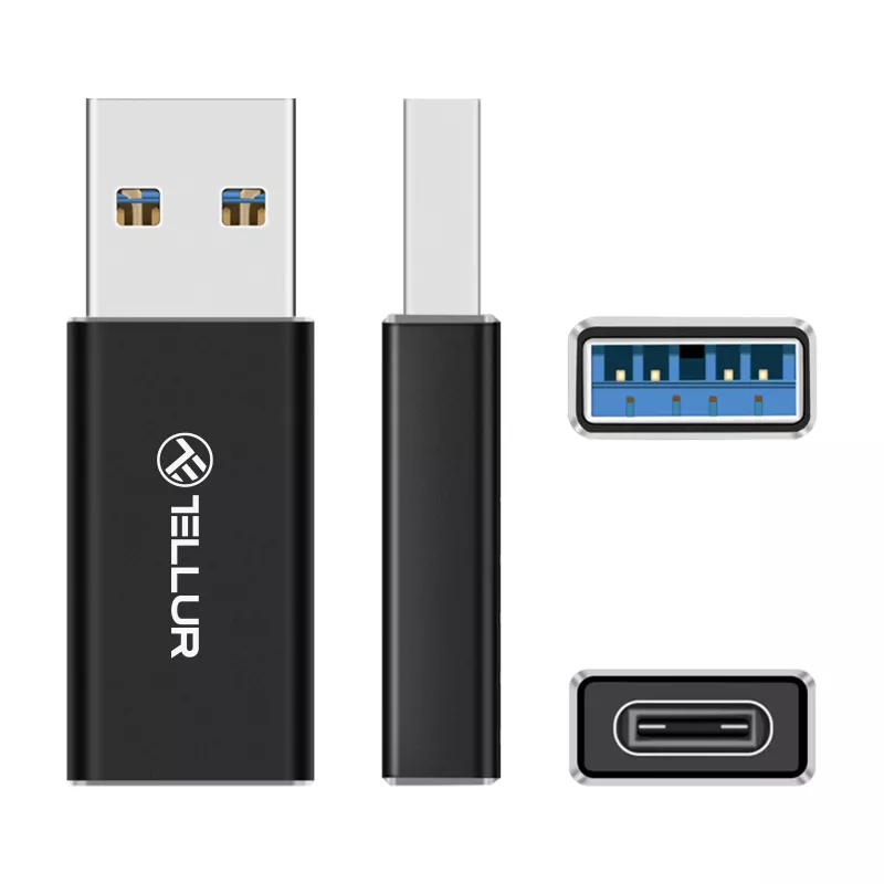 Tellur adapter USB-A na USB-C (wtyk / gniazdo)