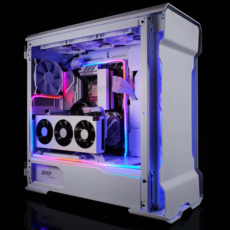 Taśma LED Phanteks PH-NELEDKT_M5_WT01 — uniwersalna 550 mm, 5 V, 5,7 W, czarna