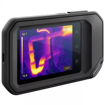 Kamera termowizyjna FLIR C3-X Czarny 1800 mAh Vanadium Oxide Uncooled Focal Plane Arrays z wbudowanym wyświetlaczem 128 x 96 pikseli LCD 640 x 480 pikseli