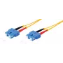 Światłowodowy dupleksowy kabel krosowy ShiverPeaks SC-SC 9/125µm OS1/OS2 10 m