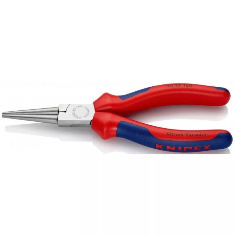 KNIPEX 30 35 160 - Szczypce półokrągłe - 2,5 mm - 4,1 cm - Stal - Niebiesko-czerwone - 16 cm