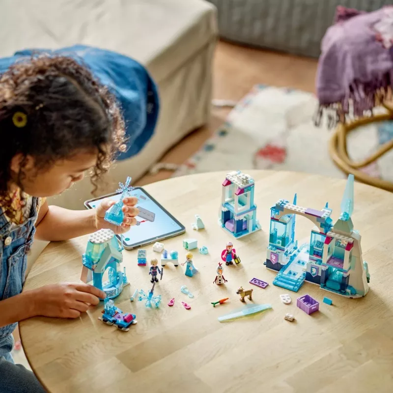 Zabawka konstrukcyjna LEGO Disney Princess Lodowy Pałac Elsy 43244 — zestaw do budowania do pomysłowej zabawy