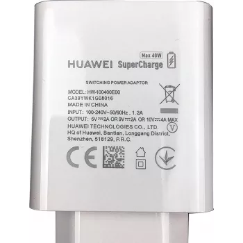 Huawei - HW-100400E00 Super Charging Adapter - 2A - Biały - Ładowarka USB (HW-100400E00)