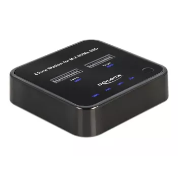 Stacja dokująca DeLOCK M.2 na 2 dyski M.2 NVMe PCIe SSD z funkcją klonowania