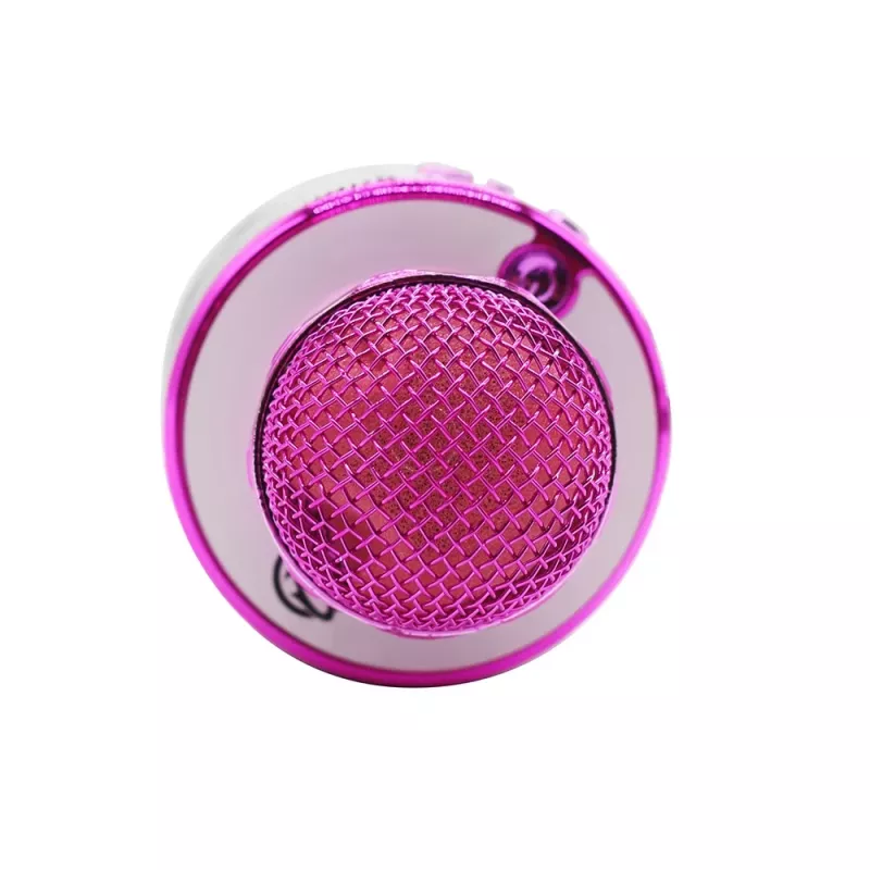 Mikrofon MANTA MIC11-PK Różowy — przewodowy jack 3,5 mm, lekki ręczny