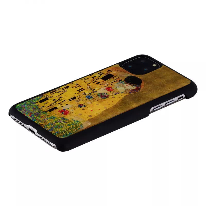Etui na smartfona iKins do iPhone 11 Pro Max — czarna konstrukcja z motywem pocałunku, ochronne etui