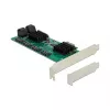DeLOCK 8 port SATA PCI Express x1 Card Low Profile Form Factor