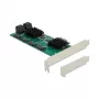 DeLOCK 8 port SATA PCI Express x1 Card Low Profile Form Factor